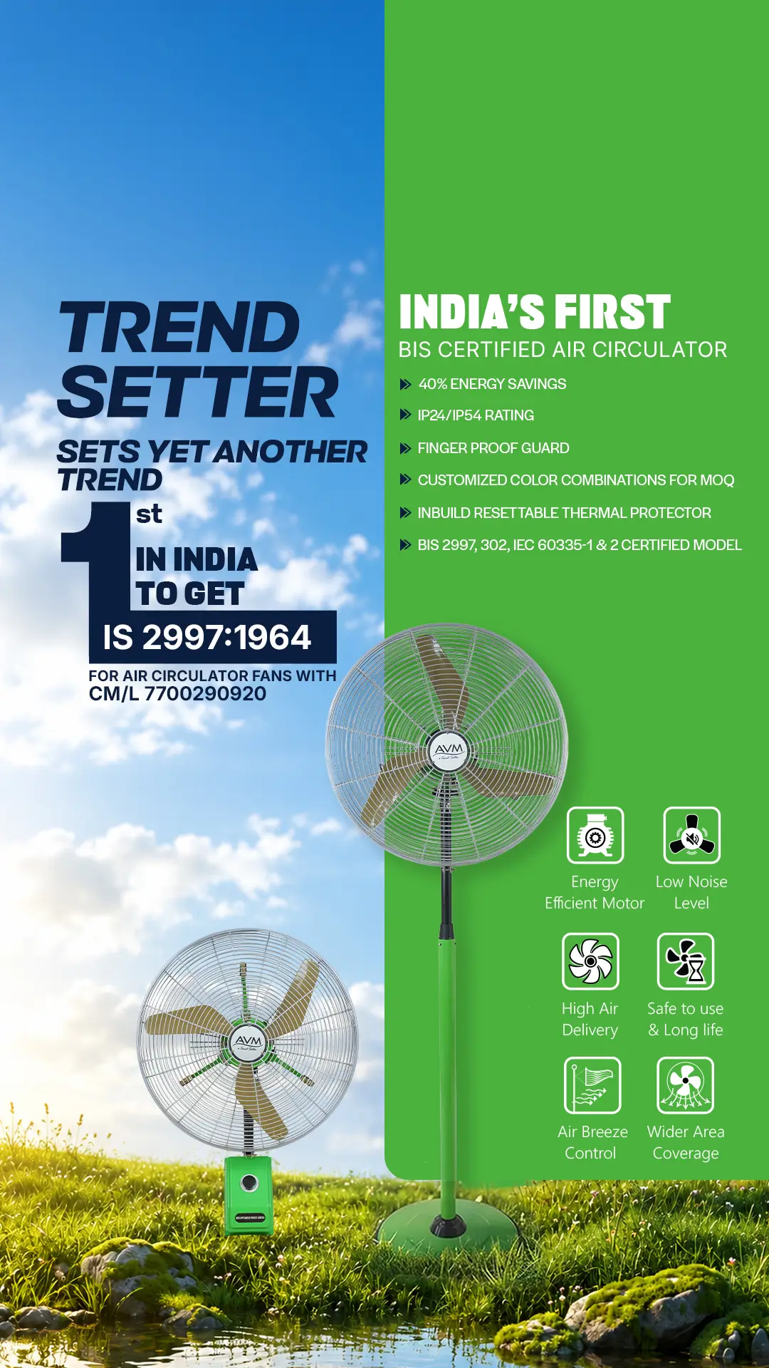 Industrial fans for air circulation